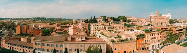 Panoramic view of Rome