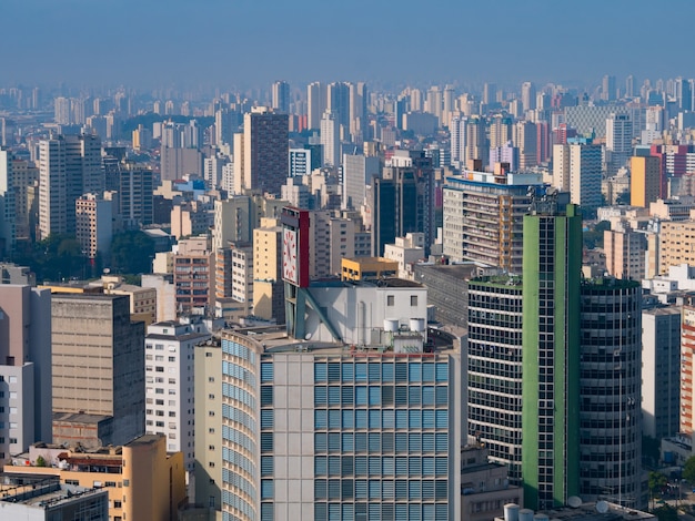 Panoramic view of Sao Paulo City Downtown