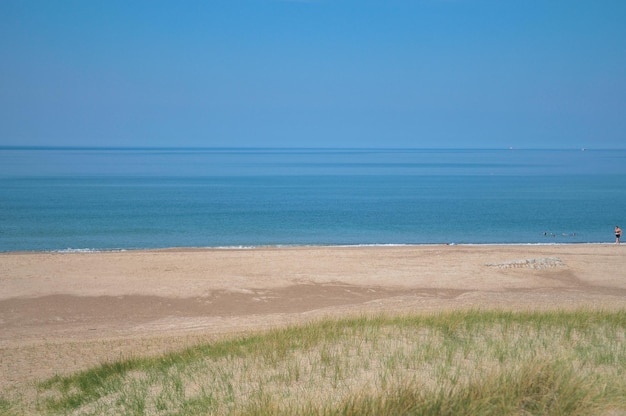 Panoramic view scenery of danish beaches