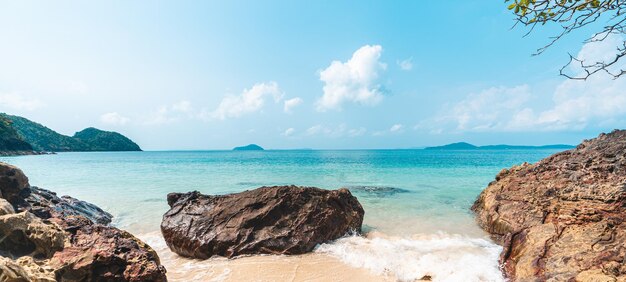 Panoramic view of sea against sky