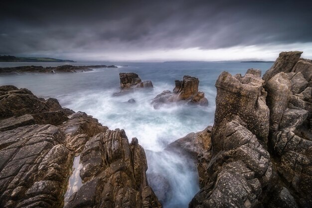 Photo panoramic view of sea against sky