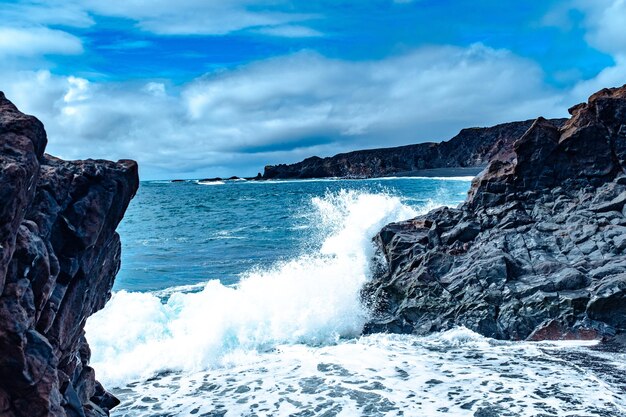 Panoramic view of sea against sky