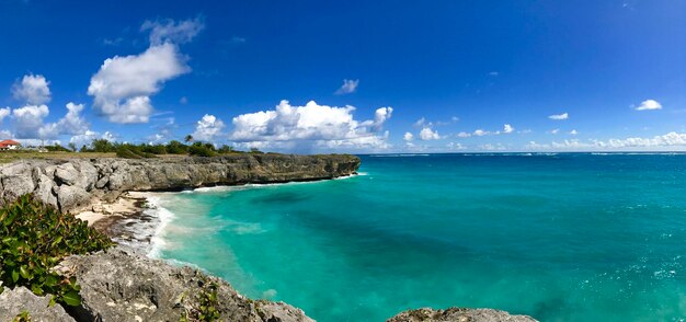 Panoramic view of sea against sky