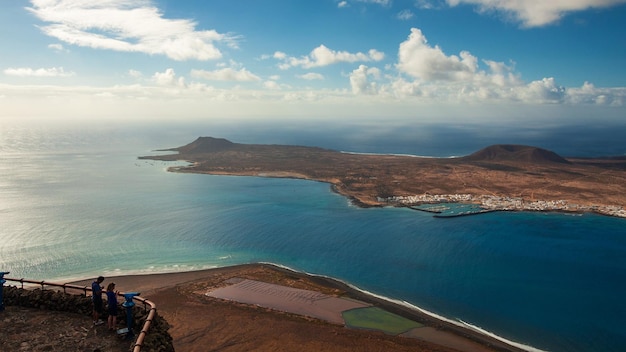 Photo panoramic view of sea against sky