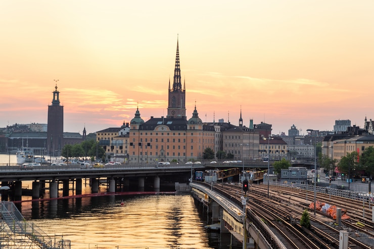 Photo panoramic view of stockholm