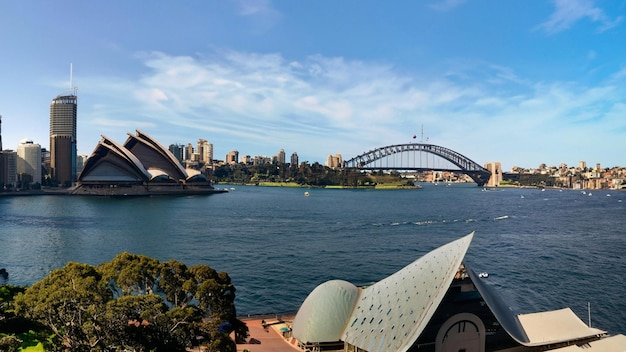 Панорамный вид на Сиднейские оперные театры