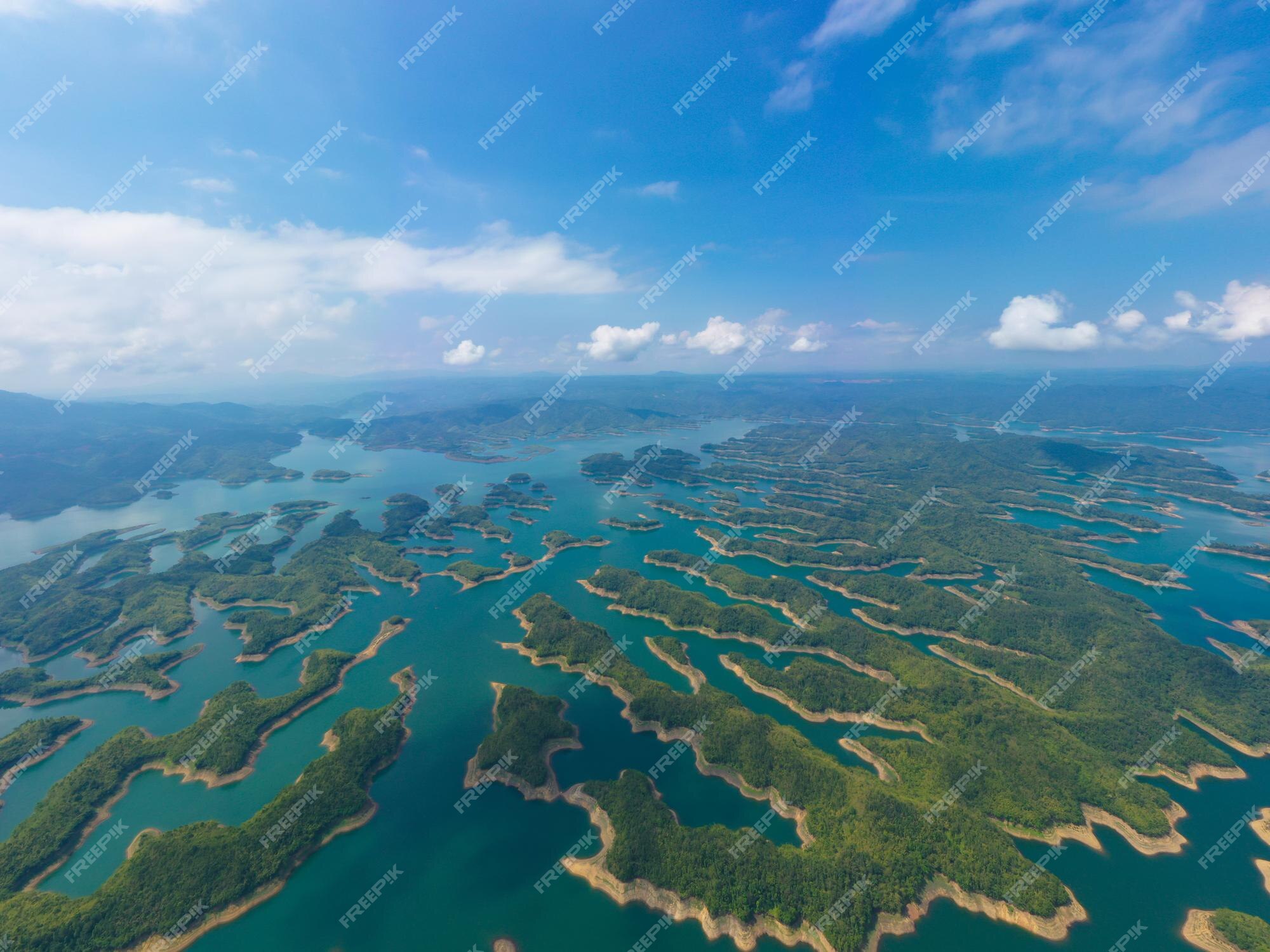 Dong Nai, Vietnam - June 4th, 2017: Panorama Of Ecotourism Area With A  Bridge Over The Peninsula In Large Lake With Many Small Islands Stock  Photo, Picture and Royalty Free Image. Image 80455504.