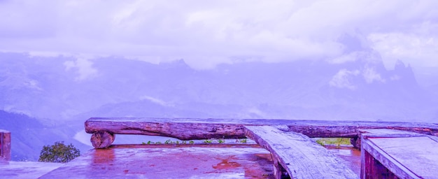 Panoramic view of waterfall against sky