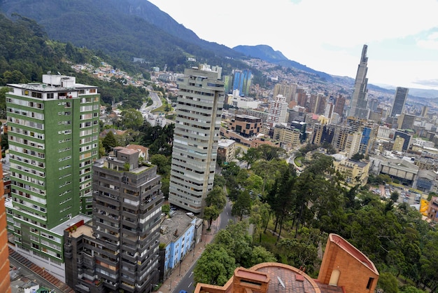 Panoramic views of bogota Colombia