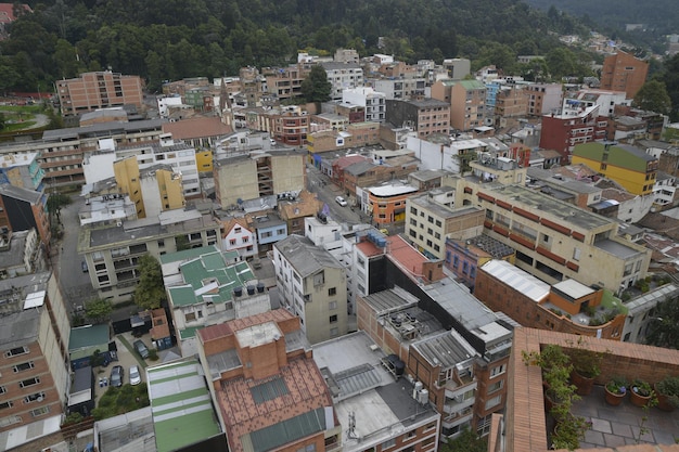 Panoramic views of Bogota Colombia