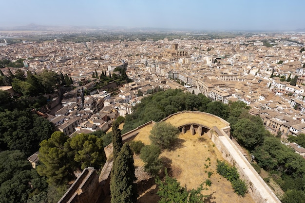 panoramic views of the city of Granada