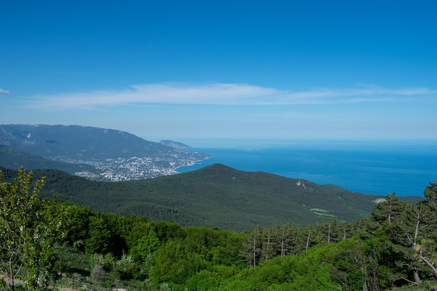 Panoramic views from Mount Ai-Petri. Crimea