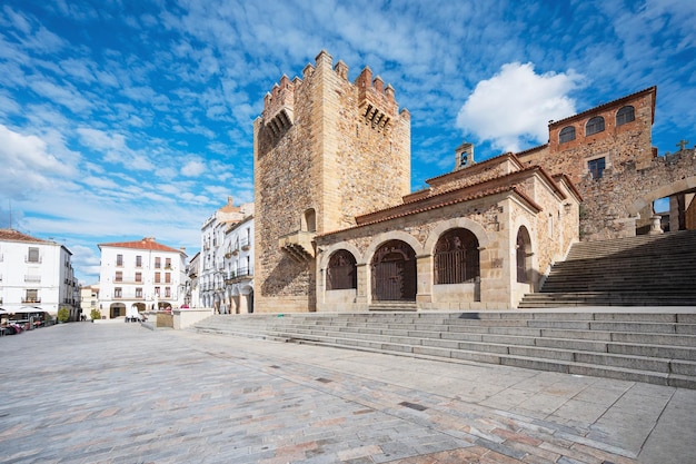 Panoramisch uitzicht op Caceres Extremadura, Spanje Foto van hoge kwaliteit