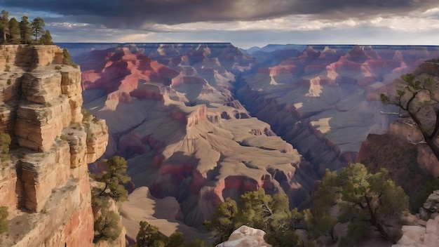 Panoramisch uitzicht op de Grand Canyon, USA