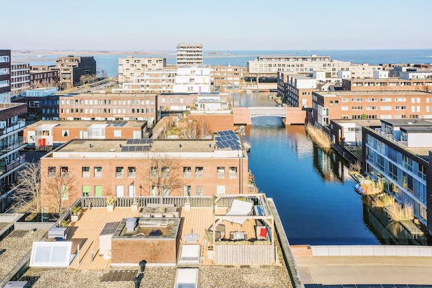 Panoramisch uitzicht op de stad