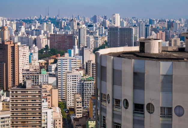 Panoramisch uitzicht op het centrum van Sao Paulo