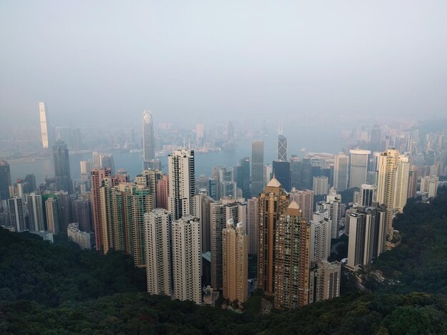 Panoramisch uitzicht op het stadsbeeld