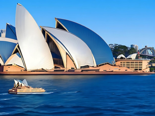 Panoramisch uitzicht op het Sydney Opera House