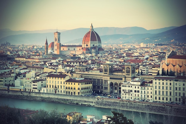 Panoramisch uitzicht over Florence, Toscane, Italië