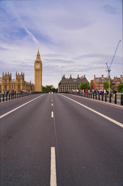 Panoramisch uitzicht over londen met big ben