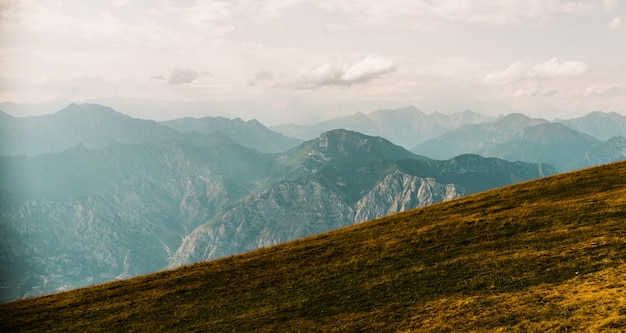 panoramisch uitzicht vanaf Monte Baldo in Italië