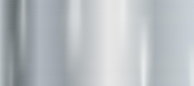 Panoramische achtergrond zilveren staal metaal textuur Vector