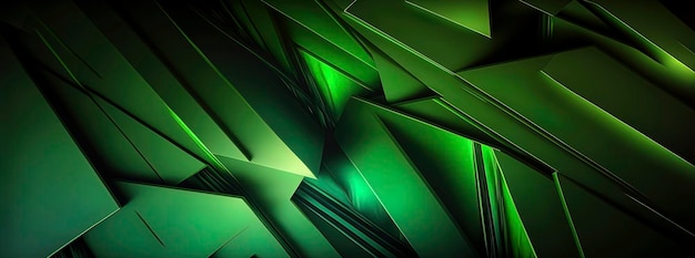 Panoramische groene abstracte golf wallpaper groene achtergrond