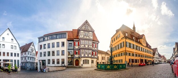 Panoramische uitzicht op gebouwen tegen de lucht