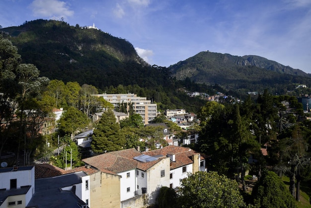 Panoramische uitzichten over Bogota, Colombia