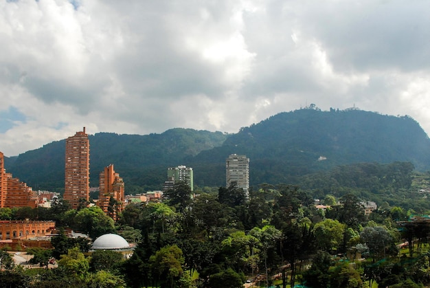 Panoramische uitzichten over Bogota, Colombia