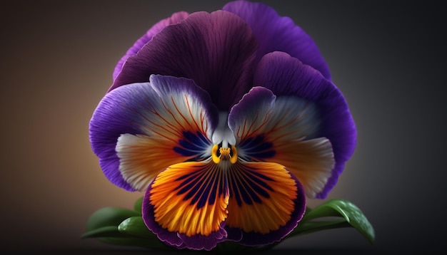 Photo pansy flower generative ai