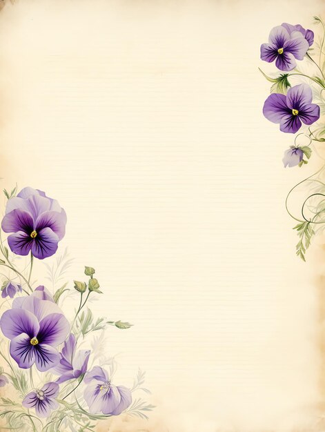 Foto pansy paper bellissima antica vecchia pagina vintage scrapbooking giornale spazzatura sfondo con copia