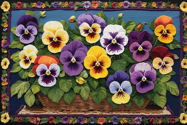 Pansy Tapestry