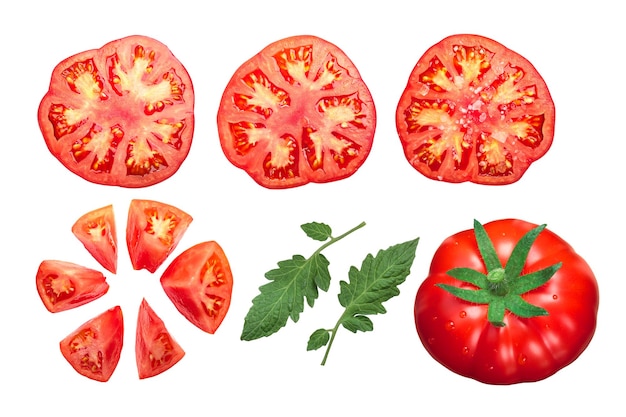 Pantano-tomaten geheel gesneden bovenaanzicht
