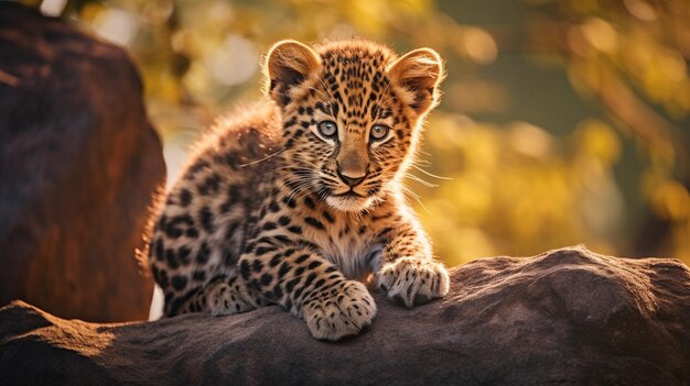 Panther cubleopard cub Cub