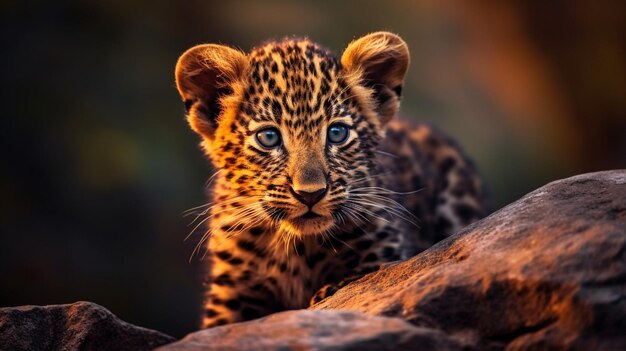 Panther cubleopard cub Cub