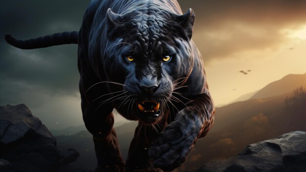 Photo panther high quality background