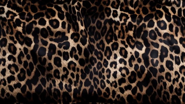 Panther pattern fabric full frame wide angle top view