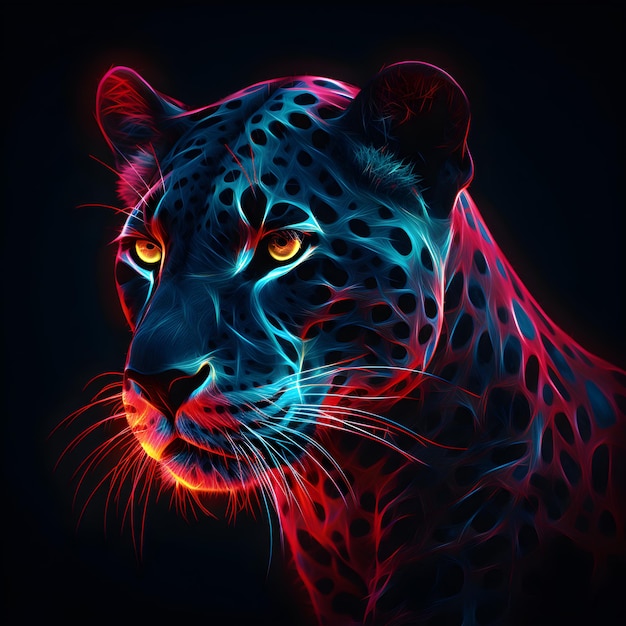 panther sublimation portrait