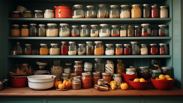 Pantry en baking ingrediënten Generatieve Ai