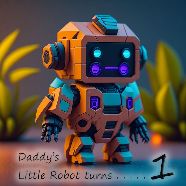 Papa's kleine robot wordt leeftijd 1 2 3