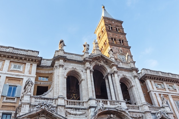 Papal basilica Santa Maria Maggiore  Basilica of Saint Mary Major on Piazza di Santa Maria Maggiore