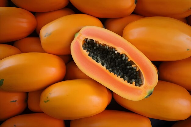 Papaya background generative ai