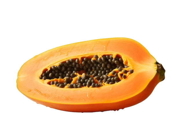 papaya geïsoleerd op doorzichtige achtergrond fruit en groenten voor voedsel element voedsel en gezond concept