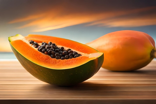 A papaya is a fruit of the melon