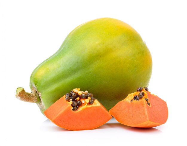 Papaya isolated