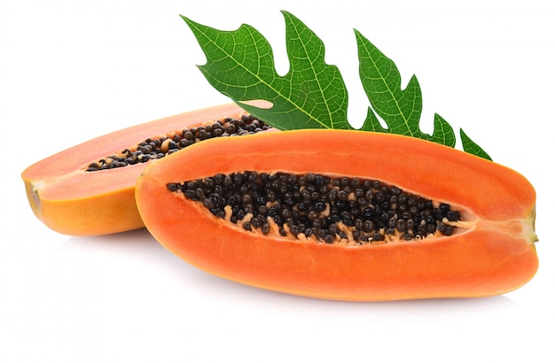 Papaya isolated