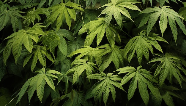 papaya plants with green leave