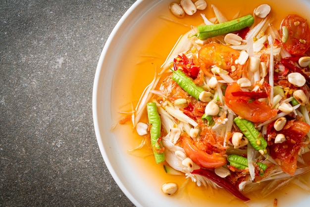 Papaya spicy salad somtam