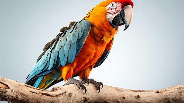 papegaaivogel op de tak